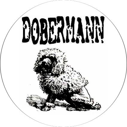 Badge Dobermann - caniche – réf. 089