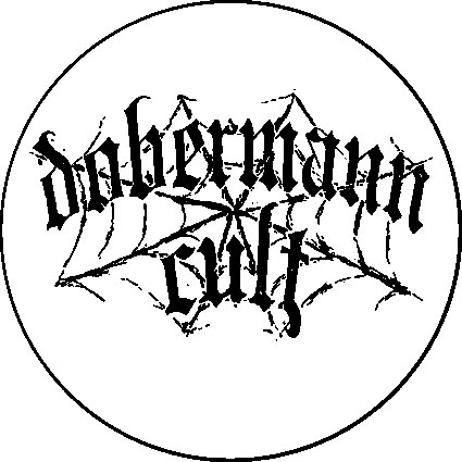 Badge Dobermann cult - toile d'araignée – réf. 092