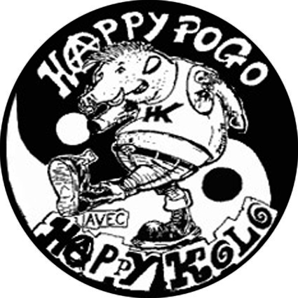 Badge Happy kolo - ying yang – réf. 043