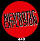 Badge Nevrotic explosion rouge