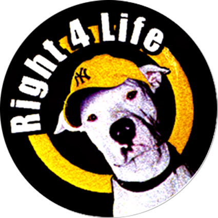 Badge Right for life - dog – réf. 109