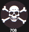 Badge Tête de mort pirate
