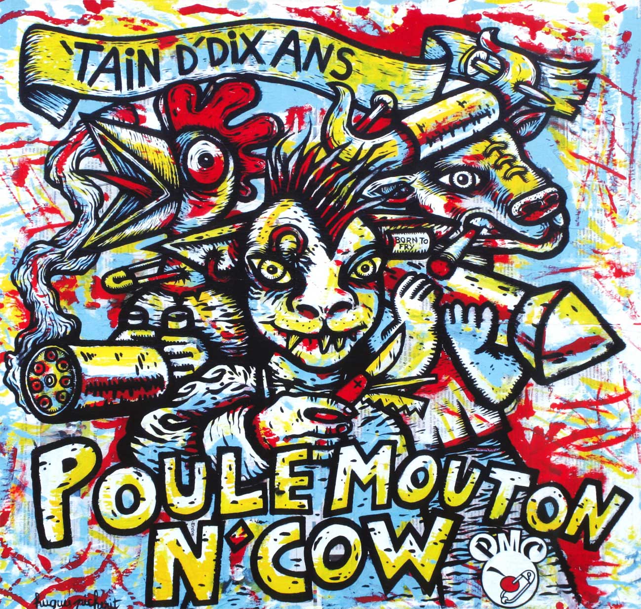 POULE MOUTON N'COW "'Tain d'dix ans" - LP + CD