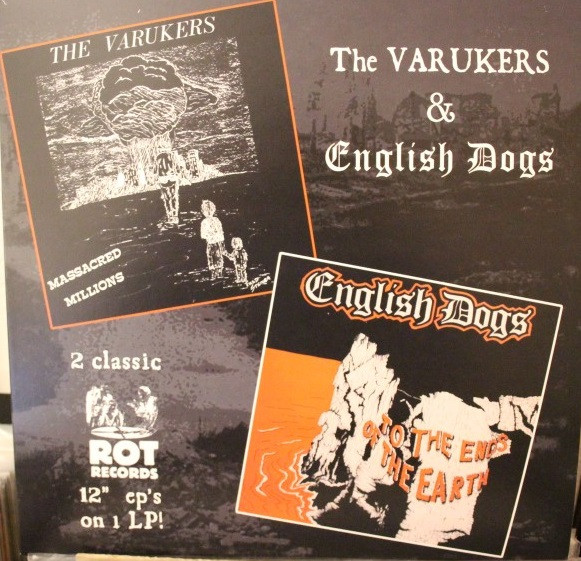 THE VARUKERS & ENGLISH DOGS "Split" - LP