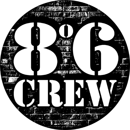 Badge 8�6 crew - mur - r�f. 066