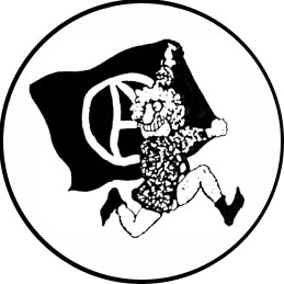 Badge Femme drapeau anarchy - réf  016