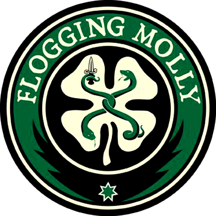 Badge Flogging molly – trefle - réf.151