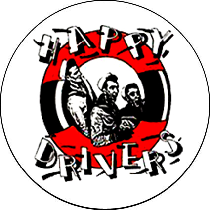 Badge Happy drivzers - bouee rouge � r�f. 152
