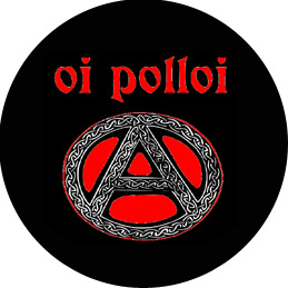 Badge Oï polloï - anarchy - réf. 036