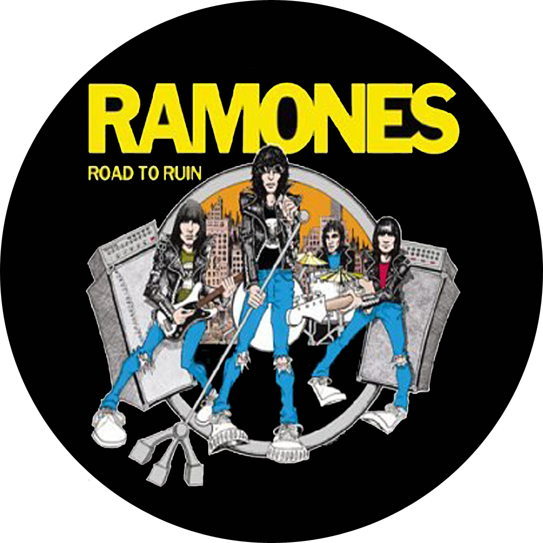 Badge Ramones – road to ruin – réf. 147