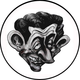 Badge Caricature Sarkozy � r�f. 024