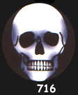 Badge Skull blanc