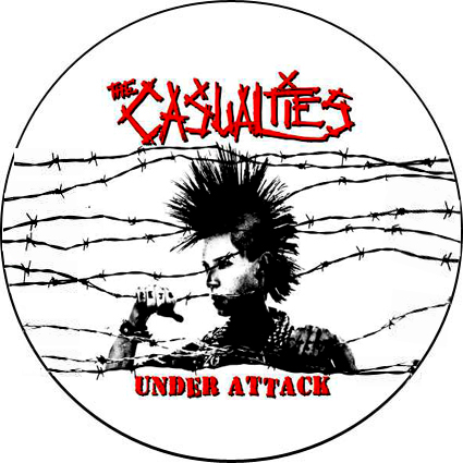 Badge The Casualties - under attack – réf. 133
