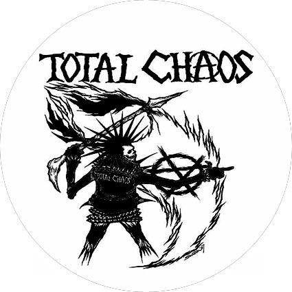 Badge Total chaos - indien punk � r�f. 083