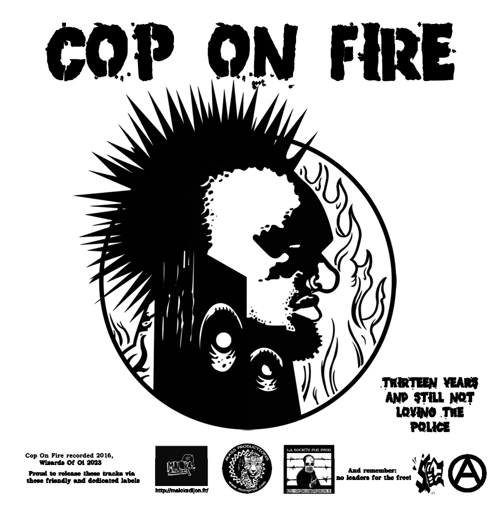 COP ON FIRE / WIZARDS OF OI "Split" - LP