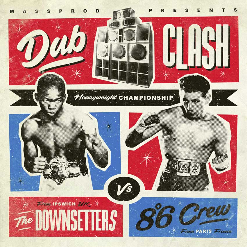 8°6 CREW / THE DOWNSETTERS - split "dub clash" - LP