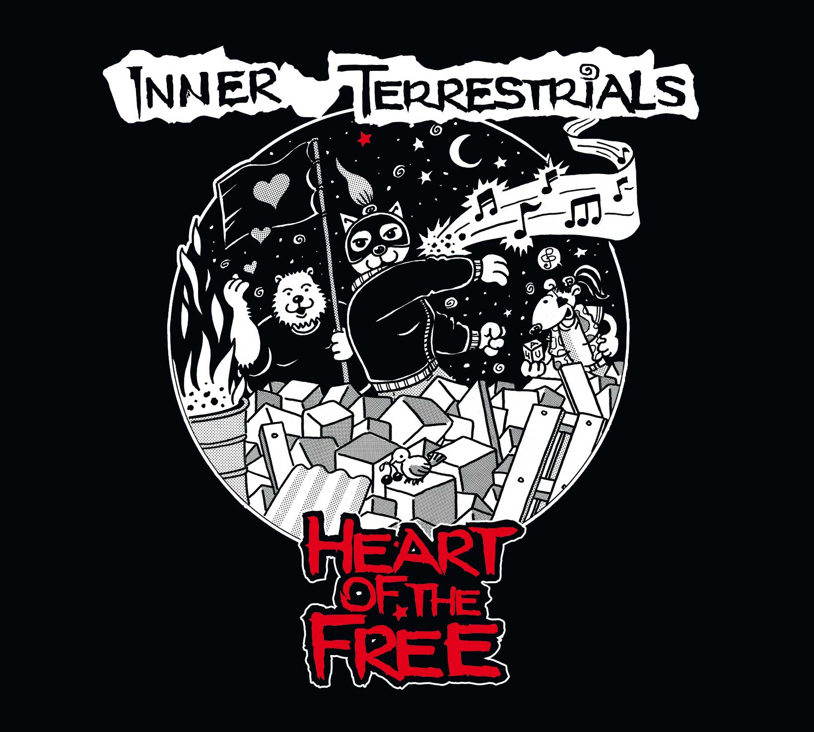 INNER TERRESTRIALS "Heart of the Free" - LP